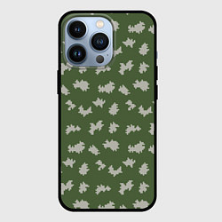 Чехол для iPhone 13 Pro Камуфляж: берёзка, цвет: 3D-черный