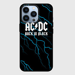 Чехол для iPhone 13 Pro ACDC - Молнии, цвет: 3D-черный