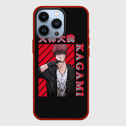 Чехол iPhone 13 Pro Тайга Кагами Taiga Kagami / 3D-Красный – фото 1