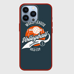 Чехол для iPhone 13 Pro Volleyball Волейбол, цвет: 3D-красный