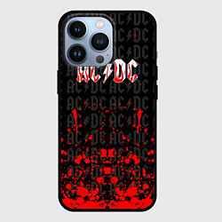 Чехол для iPhone 13 Pro Acdc Паттерн, цвет: 3D-черный