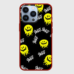 Чехол для iPhone 13 Pro SMILE smile граффити, цвет: 3D-красный