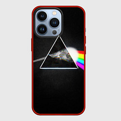 Чехол для iPhone 13 Pro PINK FLOYD - ПИНК ФЛОЙД ГЛИТЧ, цвет: 3D-красный