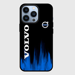 Чехол для iPhone 13 Pro Volvo синий огонь, цвет: 3D-черный