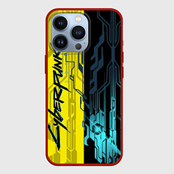 Чехол для iPhone 13 Pro CYBERPUNK 2077 Логотип, цвет: 3D-красный