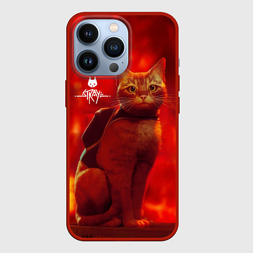 Чехол iPhone 13 Pro The Stray / 3D-Красный – фото 1
