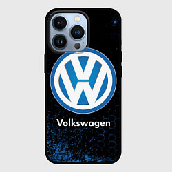 Чехол для iPhone 13 Pro Volkswagen - Объемный, цвет: 3D-черный