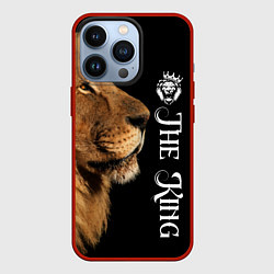 Чехол для iPhone 13 Pro ЛЕВ КОРОЛЬ LION KING, цвет: 3D-красный