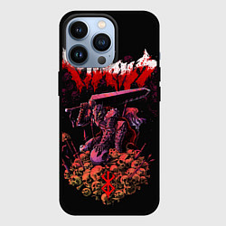 Чехол для iPhone 13 Pro Берсерк на черепах Berserk Клеймо, цвет: 3D-черный