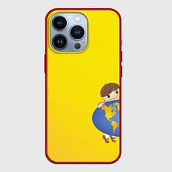 Чехол для iPhone 13 Pro Мальчик из советского Атласа Мир, цвет: 3D-красный
