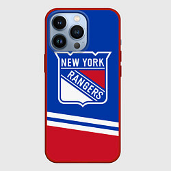 Чехол для iPhone 13 Pro New York Rangers Нью Йорк Рейнджерс, цвет: 3D-красный