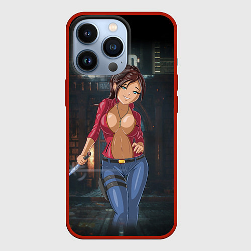 Чехол iPhone 13 Pro Claire Redfield from Resident Evil 2 remake by sex / 3D-Красный – фото 1