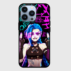 Чехол для iPhone 13 Pro JINX ДЖИНКС NEON PATTERN, цвет: 3D-черный