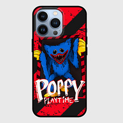 Чехол для iPhone 13 Pro Poppy Playtime RED WARNING, цвет: 3D-черный