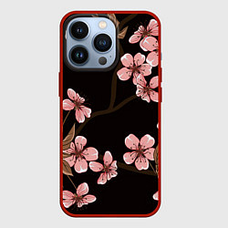 Чехол для iPhone 13 Pro Начало весны, цвет: 3D-красный