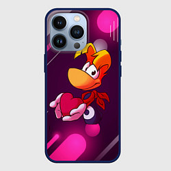 Чехол для iPhone 13 Pro Rayman держит сердце в руках, цвет: 3D-тёмно-синий