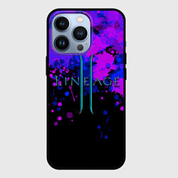 Чехол для iPhone 13 Pro Линейдж 2 Брызги, цвет: 3D-черный