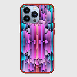 Чехол для iPhone 13 Pro Калейдоскоп абстракции, цвет: 3D-красный