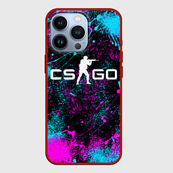 Чехол для iPhone 13 Pro КС ГО НЕОН CS GO NEON, цвет: 3D-красный