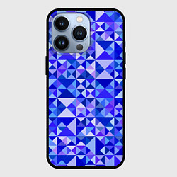 Чехол для iPhone 13 Pro Камуфляж спортивный Призма - Лагуна, цвет: 3D-черный
