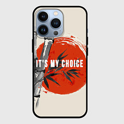 Чехол для iPhone 13 Pro Это мой выбор it is my choice Солнце, цвет: 3D-черный