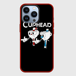 Чехол для iPhone 13 Pro Cuphead грозные ребята из Криминального чтива, цвет: 3D-красный