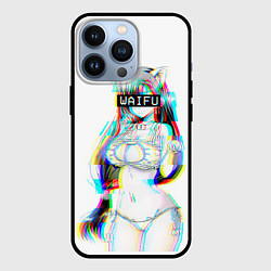 Чехол для iPhone 13 Pro Кошкодевочка Waifu, цвет: 3D-черный