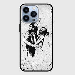 Чехол для iPhone 13 Pro BANKSY БЭНКСИ космос, цвет: 3D-черный