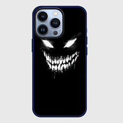 Чехол для iPhone 13 Pro Неоновое лицо монстра, цвет: 3D-тёмно-синий