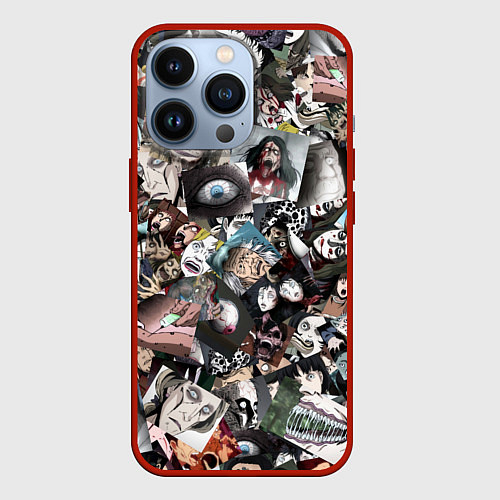 Чехол iPhone 13 Pro Ito Junji Collection / 3D-Красный – фото 1