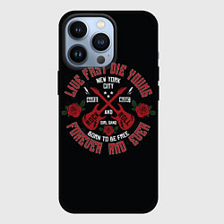 Чехол для iPhone 13 Pro Rock and Roll навсегда, цвет: 3D-черный
