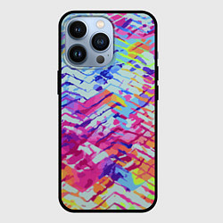 Чехол для iPhone 13 Pro Color vanguard pattern, цвет: 3D-черный