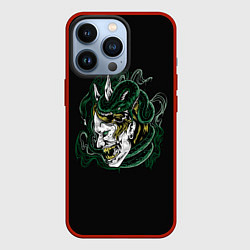 Чехол для iPhone 13 Pro Демон Они Ведьма, цвет: 3D-красный