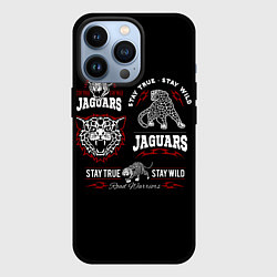 Чехол для iPhone 13 Pro ЯГУАР JAGUARS, цвет: 3D-черный