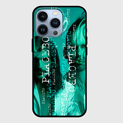 Чехол для iPhone 13 Pro Placebo - turquoise, цвет: 3D-черный