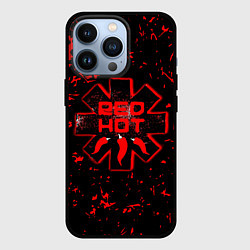 Чехол для iPhone 13 Pro Red Hot Chili Peppers, лого, цвет: 3D-черный