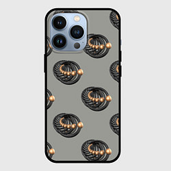 Чехол для iPhone 13 Pro АБСТРАКТ СПИРАЛЬНЫЙ, цвет: 3D-черный
