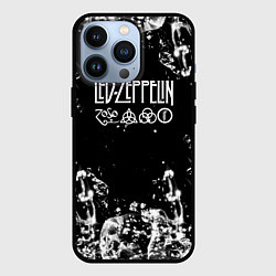 Чехол iPhone 13 Pro LED ZEPPELIN texture вода