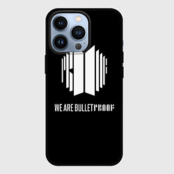 Чехол для iPhone 13 Pro BTS WE ARE BULLETPROOF БТС - мы пуленепробиваемые, цвет: 3D-черный