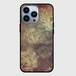 Чехол для iPhone 13 Pro Цветы картина маслом, цвет: 3D-черный