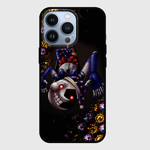 Чехол iPhone 13 Pro Five Nights at Freddys: Security Breach Луна патте / 3D-Черный – фото 1