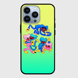 Чехол для iPhone 13 Pro POPPY PLAYTIME - HAGGY WAGGY AND KISSY MISSY, цвет: 3D-черный