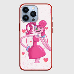 Чехол для iPhone 13 Pro POPPY PLAYTIME - Mommy long legs - Мамочка длинные, цвет: 3D-красный