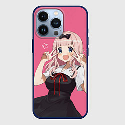 Чехол для iPhone 13 Pro Чика на позитиве, цвет: 3D-тёмно-синий