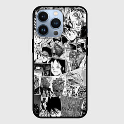 Чехол для iPhone 13 Pro Дорохэдоро pattern, цвет: 3D-черный