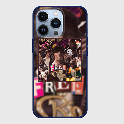 Чехол iPhone 13 Pro OG BUDA FREERIO / 3D-Тёмно-синий – фото 1