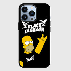 Чехол для iPhone 13 Pro Black Sabbath Гомер Симпсон Simpsons, цвет: 3D-черный
