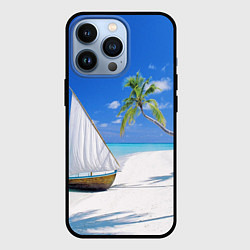 Чехол для iPhone 13 Pro Island of hawaii, цвет: 3D-черный