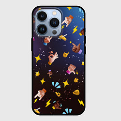 Чехол для iPhone 13 Pro Смайлики-руки 3D Emoji Hands, цвет: 3D-черный