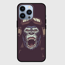 Чехол для iPhone 13 Pro Орущая горилла, цвет: 3D-черный